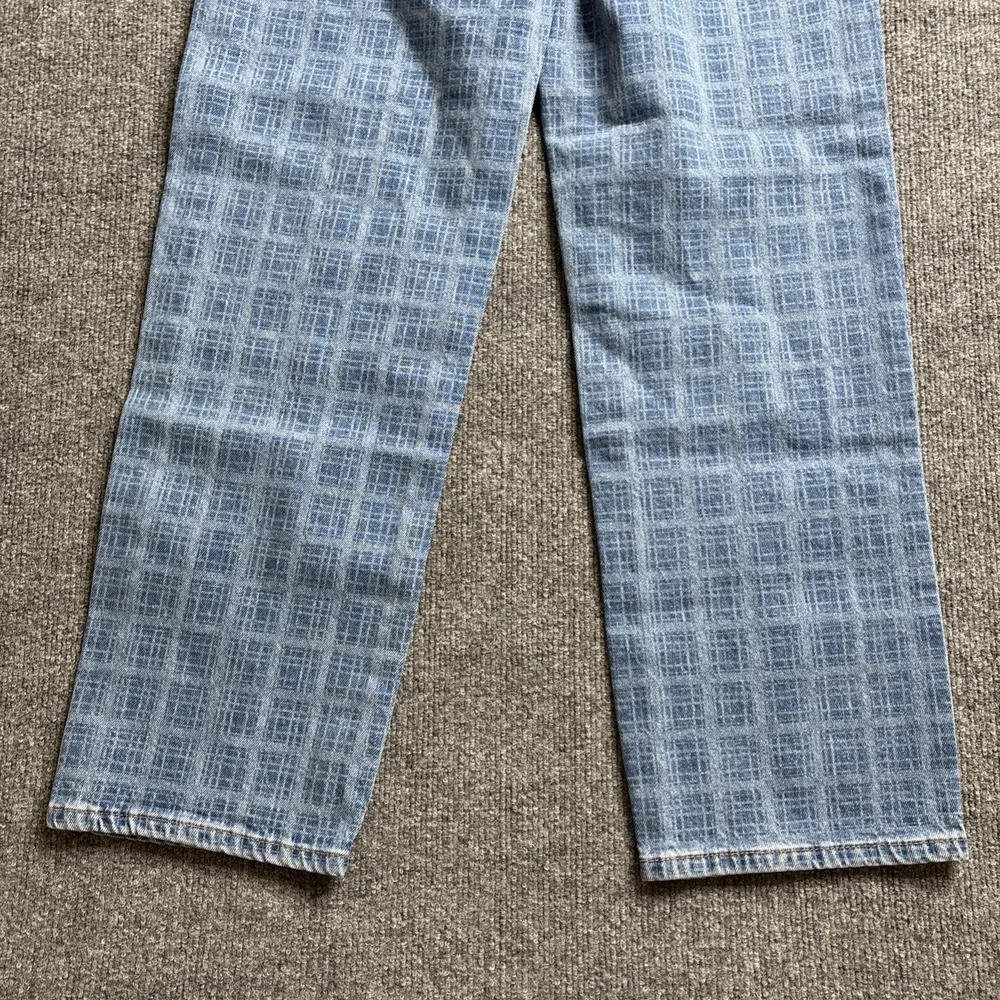 Anthropologie Damson Madder Tovie Laser Check Jeans Women's US 4 UK 8 Indie NWT